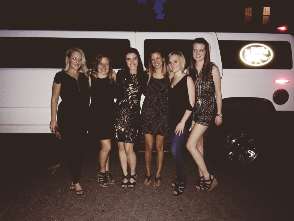 bachelorette group limo