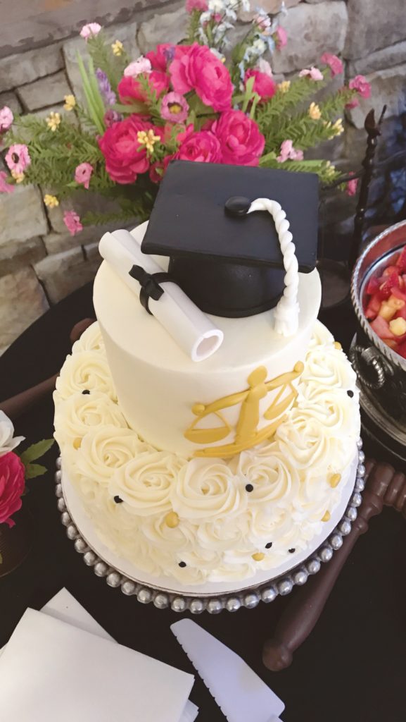 law school graduation cake