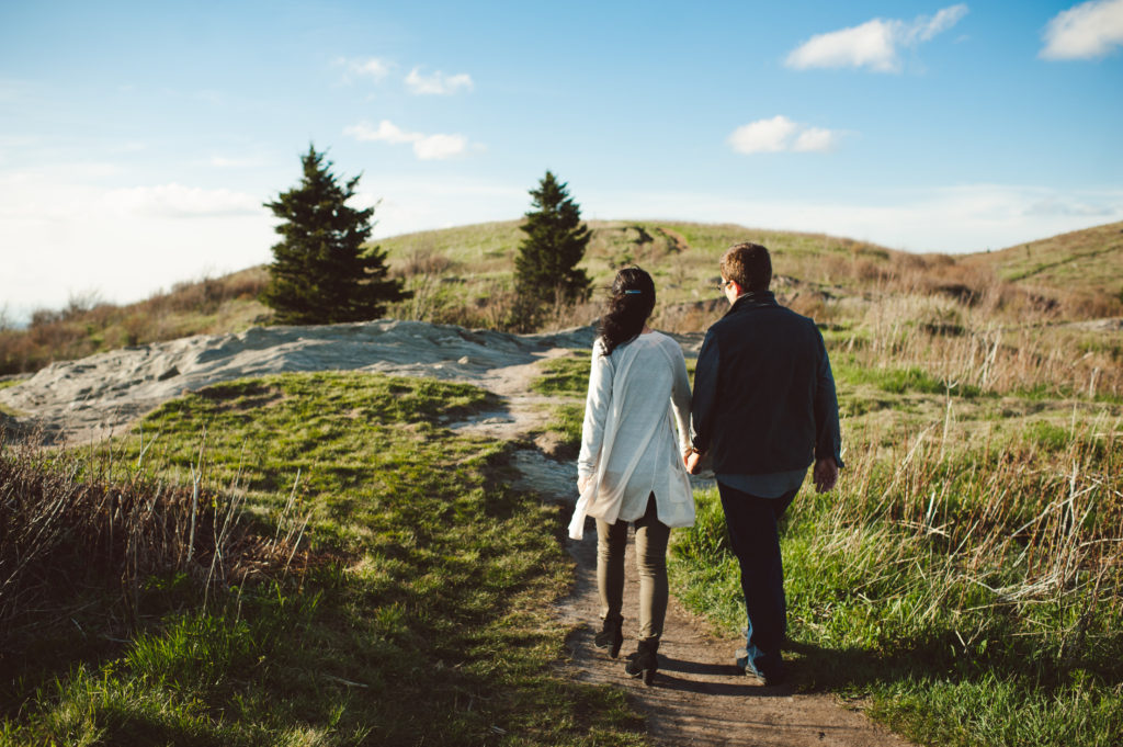 Eric and Jess Pendergrass mountain engagement photos