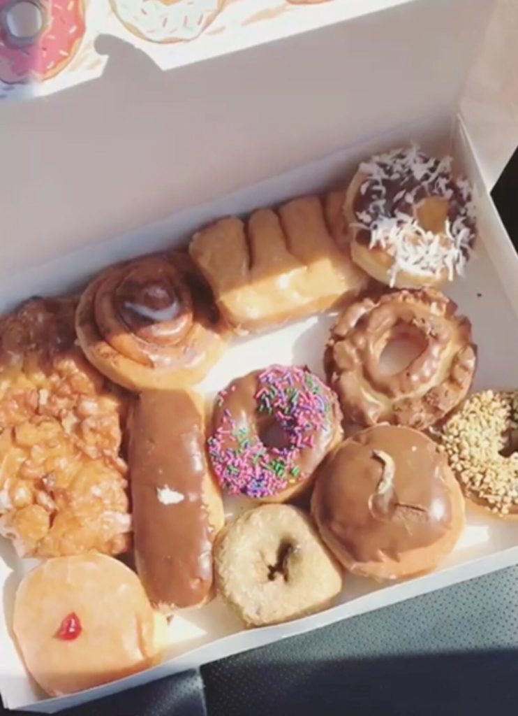 dozen assorted doughnuts