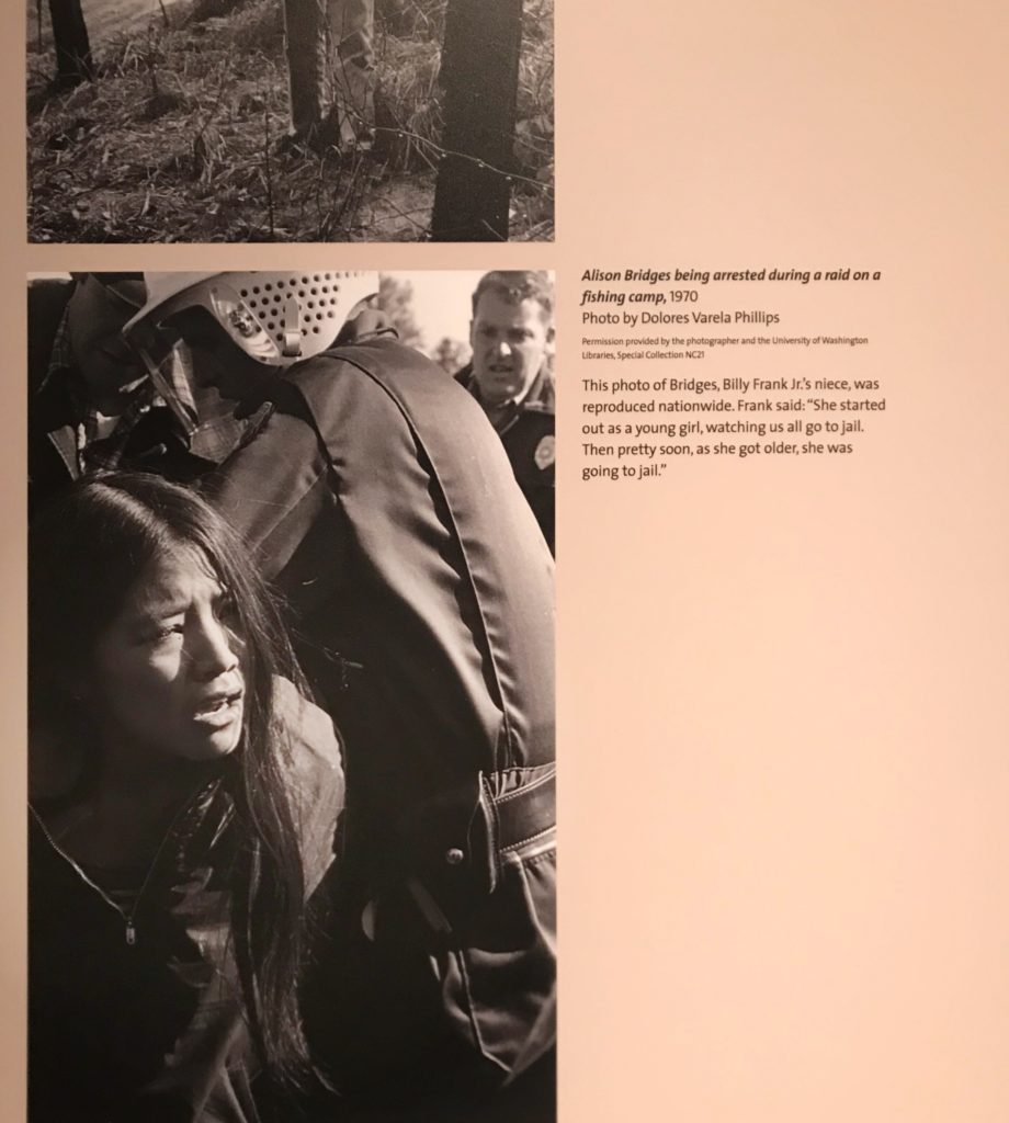 Photo of a young girl getting arrested featured in the National Museum of the American Indian