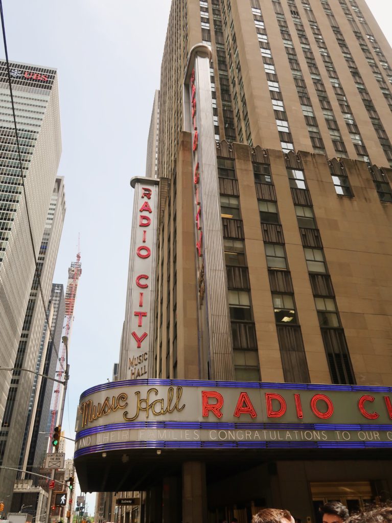 radio city music hall marquis